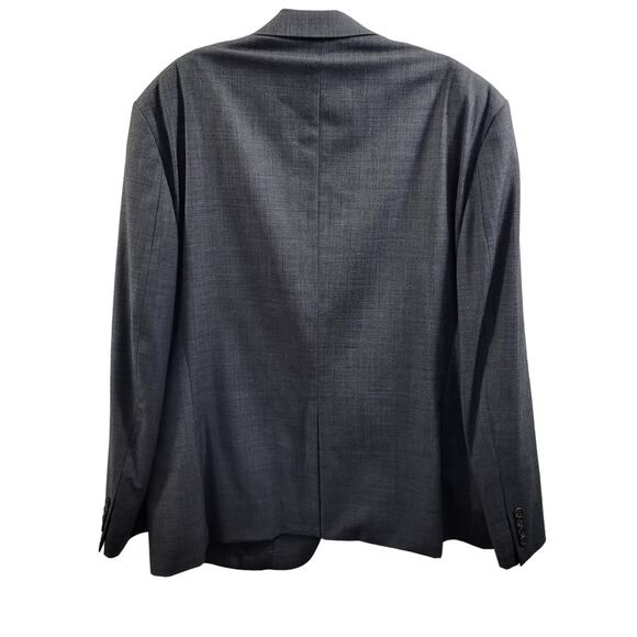 Lauren Ralph Lauren Gray 100% Wool Natural Stretch Sports Jacket Size 48R 11924 - Picture 4 of 10